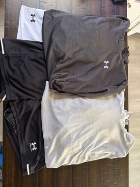 Under Armour Black womens Athletic hoodie & Shorts Set
